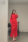 SAMUEL GUI YANG Long Skirt SS22DR01-1 (SS22DR01-GY)